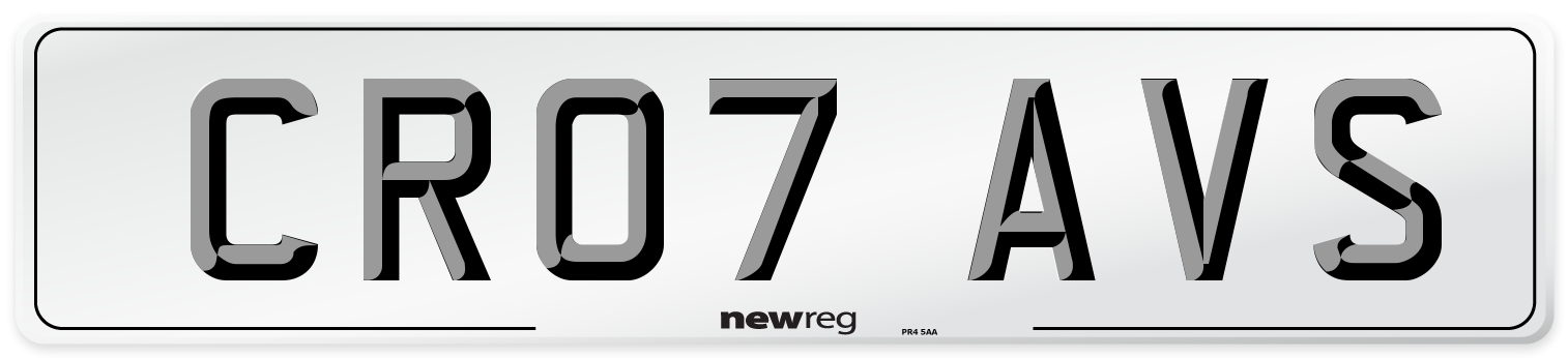 CR07 AVS Number Plate from New Reg